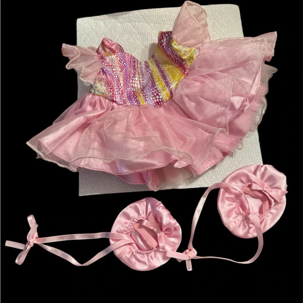 Build-a-Bear Ballerina Dress with Matching Ballet Slippers